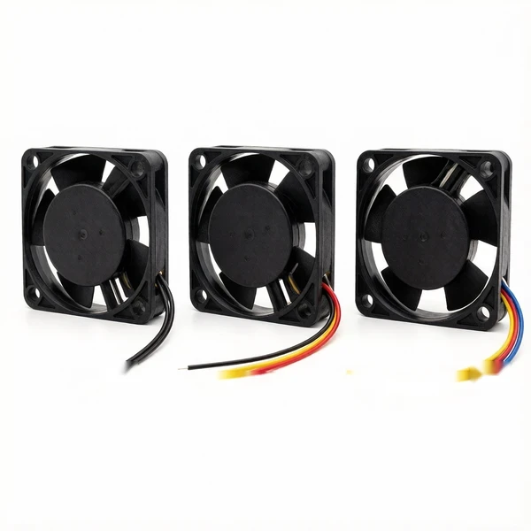 2-wire, 3-wire and 4-wire DC cooling fan connector comparison