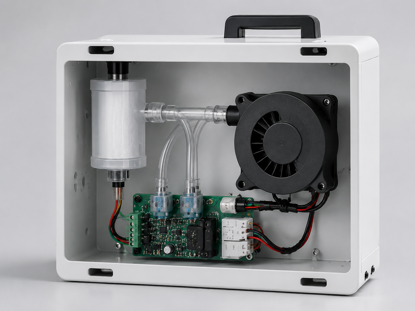 DC7530 blower fan for air sampling module cooling DC7530 blower fan application in air sampling modules